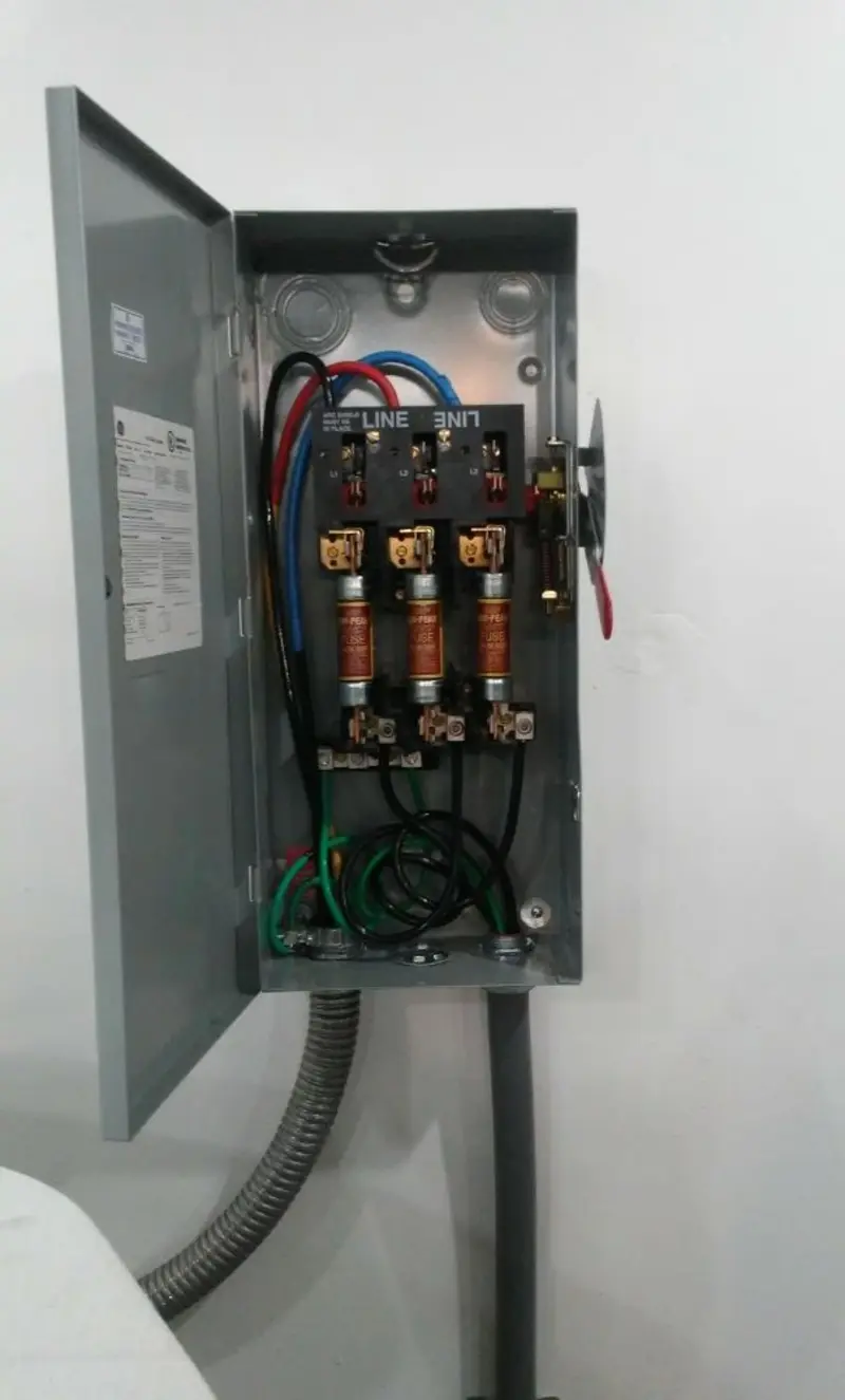 Three-phase disconnect switch installed for Electrical Wiring & Rewiring in Dry Ridge